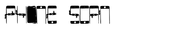 Phone Scan font preview